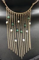Waterfall Pearl & Turquoise Necklace